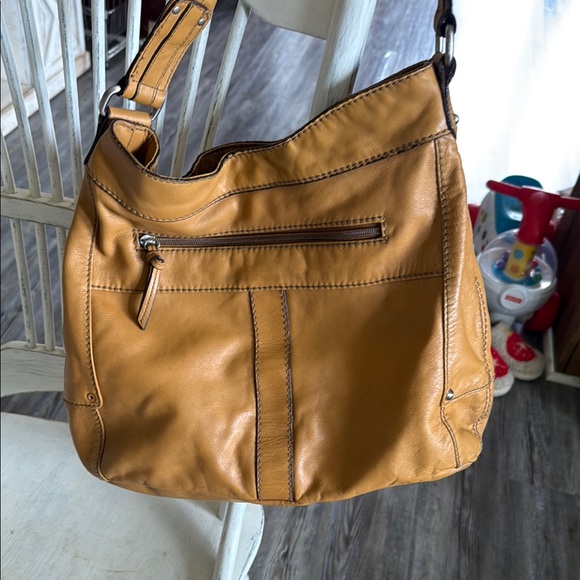 Tignanello Tan Leather Women's Bag - Picture 3 of 11